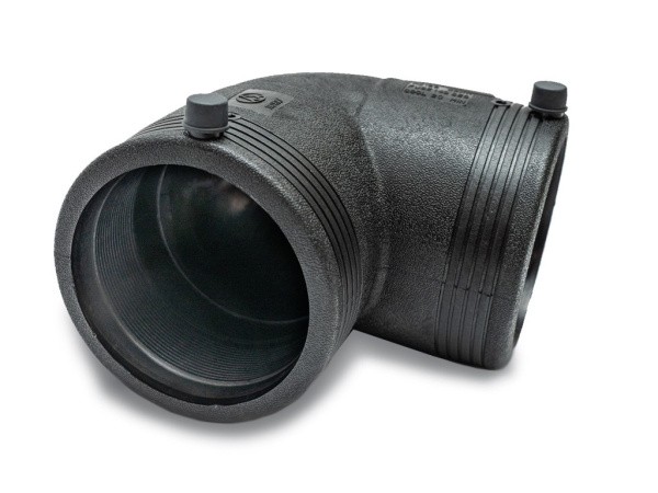 Отвод электросварной 90° PN16 SDR11 PE100 D110 Отвод электросварной 90° PN16 SDR11 PE100 D110